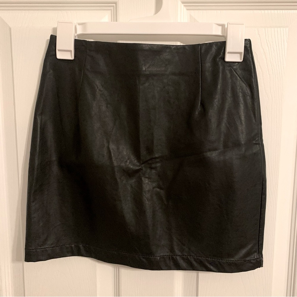 Faux Leather mini skirt